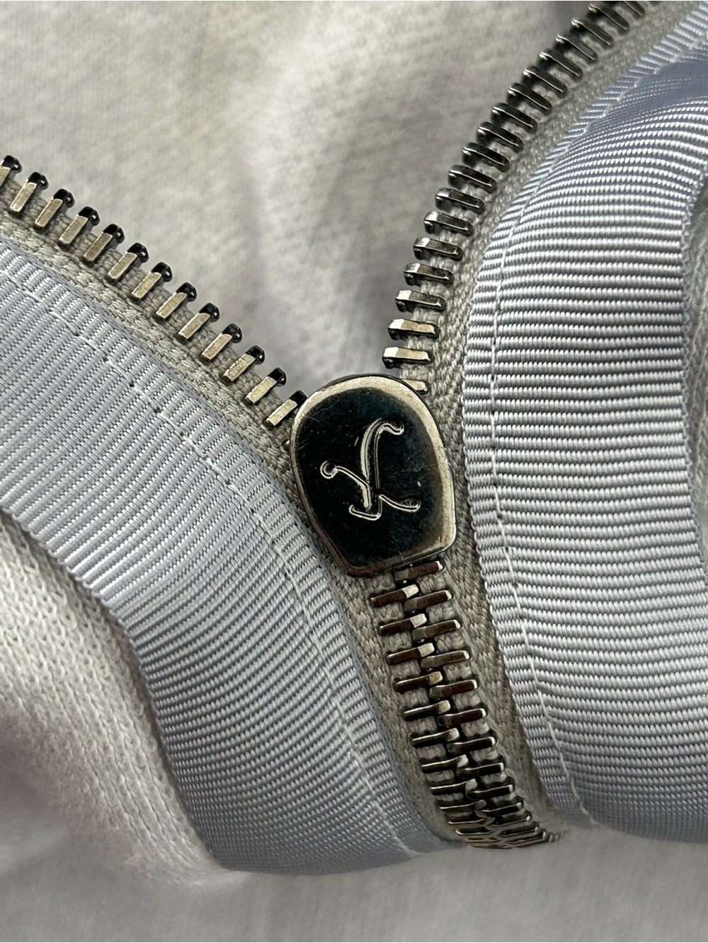 Avant Toi Light Gray Zip Cotton Hoodie - Picture 10 of 14